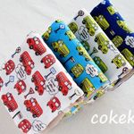 🚗 クラシックバス 🚎ふわふわ&やわらかな８重ガーゼ ハンカチ♪４枚セット