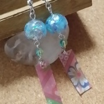 風鈴ピアス🎐レジン