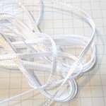 サテンリボン 2mm ホワイト