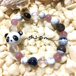 【新作★送料無料】人生楽しく✿パンダ🐼のブレスレット
