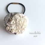 natural taste Ⅱ〜刺繍ヘアゴム