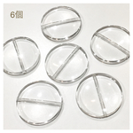 大きなクリアビーズ 3.2cm (6個)