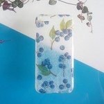 【全機種対応】＊すりガラスのようなスマホケース＊ブルーベリー🍇全機種