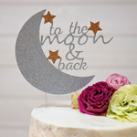 "to the moon & back"　ケーキトッパー