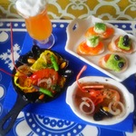 sale🌟🌈￥600OFF💕😚🚢⚓地中海料理セット🚢🐠⚓🐟  ミニチュア  ドールハウス  カフェランチ パエリア  レストラン 料理 