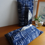 ☆SALE☆ボックスティッシュカバー♪お部屋に馴染む白×ネイビー