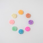 きらきらシェル8色のラウンド　ピアス（丸）