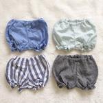 〈再販☆〉シンプルで可愛い◇デニム調かぼちゃパンツ
