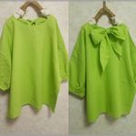 リネンうしろりぼんブラウス らいむ