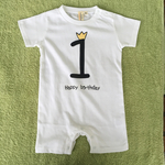 数量限定入荷◆ 1歳 誕生日 名入れ ロンパース