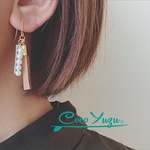 パール型タッセルピアスorイヤリング♫*:..｡♡*ﾟ¨ﾟﾟ･