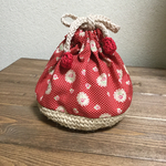 🉐🉐450円→350円に下げました  🌻👛ちょっと小ぶりの麻紐かご巾着
