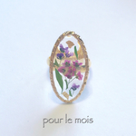 Botanical ring oval #01