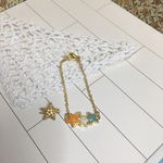 ドール用 三連星のネックレスと星ヒトデヘアピンのセット(パステル)