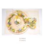 【お客様オーダー】ふんわり＊やさしい花冠とお揃いリストレット、ブートニアセット*♪