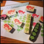 【再販】らんちゅう 消しゴムはんこ