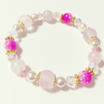 ゆめかわいいプリンセス系♡キラキラローズクォーツブレスレット