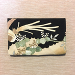 着物リメイク 御朱印帳が入るポーチ　#139桐と鳥