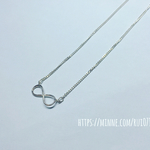 シルバー925 インフィニティチャームネックレス silver925