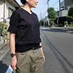 再々販です。Vネックプルオーバー　ブラック　フリーサイズ