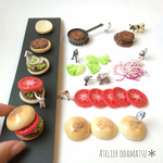 パンマグネット✳︎本物のパンでできた✳︎フレッシュトマトハンバーガー