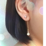 【再販】スワロ＊バックワイヤーパール　ｲﾔﾘﾝｸﾞ/ﾋﾟｱｽ
