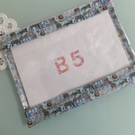 リバティビニコのB5マチ有クリアポーチ＊プールパーティ