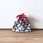 ちょこっとサイズの巾着袋 14×14/squirrel