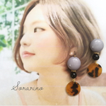 S531  べっ甲×グレー♥︎︎∗︎*ﾟ おしゃれピアス