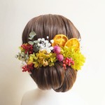 orange×greenroseヘッドドレス