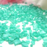 ガラスカレット 20g★ターコイズ★硝子のかけら/レジン封入素材/欠片