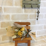 ドライフラワーのミニスワッグ