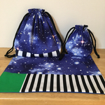 夜空の星 ランチセット お弁当袋&コップ袋&ランチョンマット