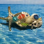 ヒトデ＆シェルとお魚夏のヘアクリップ