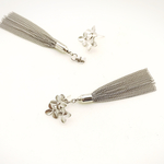 Flower chain tasselピアス