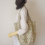 ＜送料込＞hikadaiさま　ご予約品／クリーム色丸底バケツトートバック
