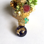 レジン バッグチャーム~まる~月と流星