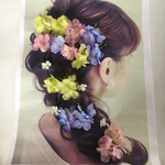 【送料無料】3色あじさいのたっぷりヘアピン