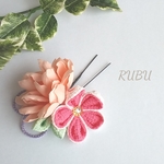《 再販 》浴衣に ♪ つまみ細工 髪飾り❀✿