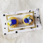 送料無料 元気カラー刺繍糸のピアス/イヤリング