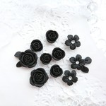 【薔薇パーツ＊《漆黒》】