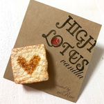 ”HEART TOAST ring” こんがり ハートの焼き色 リング （指輪） 