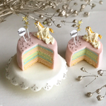 レインボークリームのケーキスタンド★ユニコーン★