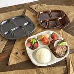 【送料無料】 Cafe ランチ＆前菜プレート5個穴　無地　 YZ-31