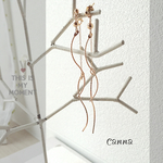 NEW♡ No.97 ひねりBARのダブルロングピアス・イヤリング