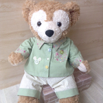 【ペア有】モスグリーンシャツと生成りパンツ♡ダッフィーSサイズ(43㎝)♡コスチューム♡