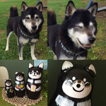 Ｇ様ペットオーダー品＊黒柴犬マトリョーシカ🎶