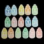 月齢カード　哺乳ビン型　スクラップブッキングなどに