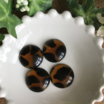 【再販無し】USA import レオパード柄アクリルカボション 20mm 4個