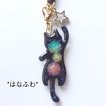 *花火と猫*銀星*7（ストラップへの変更可）